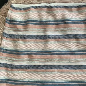 Loft Striped Mini Skirt